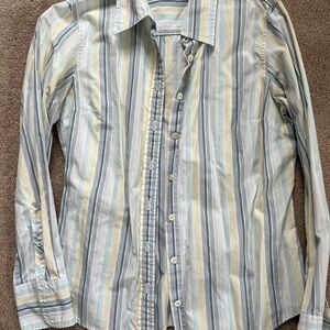 J. Crew Multicolor Striped Button Down Shirt